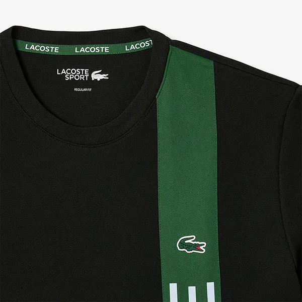 Áo Thun Nam Lacoste Ultra Dry Print Branding Sport T-Shirt TH8938 51 GI8 Màu Đen Size 3 - Thời trang - Vua Hàng Hiệu