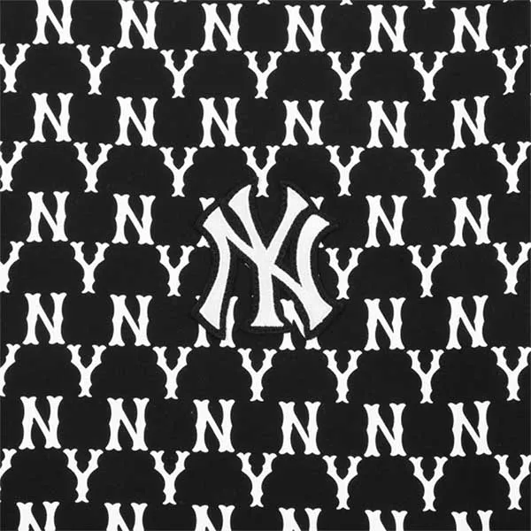 Áo Thun MLB Monogram All Over Over Fit Short Sleeve Black 31TSM1131-50L Màu Đen Trắng Size M - Thời trang - Vua Hàng Hiệu