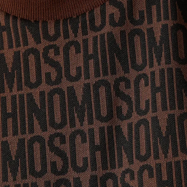 Áo Thun Nữ Moschino Logo-print T-shirt In Cotton-jersey Màu Nâu Size XS