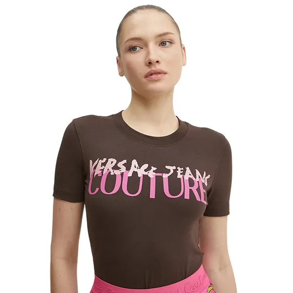 Áo Thun Nữ Versace Jeans Couture T-Shirt 78HAHE06 CJ02E 721 Màu Nâu Size XS - Thời trang - Vua Hàng Hiệu