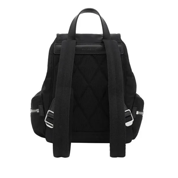 Balo Burberry Burberry Backpack Black M Rucksack Logo Road Leather Top Handle Màu Đen - Túi xách - Vua Hàng Hiệu