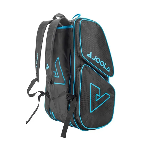 Balo Tenis/Pickleball Joola Tour Elite Hot Black & Light Blue Màu Đen/Xanh Blue - Túi xách - Vua Hàng Hiệu