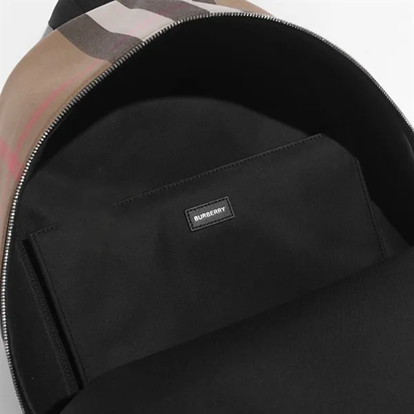 Balo Unisex Burberry Jeff CHK Woc Taupe Brown Màu Nâu Kẻ