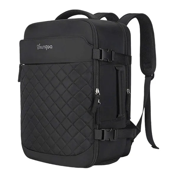 Balo Unisex Youngoa Travel Backpack Suitcase - Black Màu Đen - Túi xách - Vua Hàng Hiệu