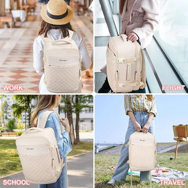Balo Unisex Youngoa Travel Backpack Suitcase - Pink Màu Hồng - Túi xách - Vua Hàng Hiệu