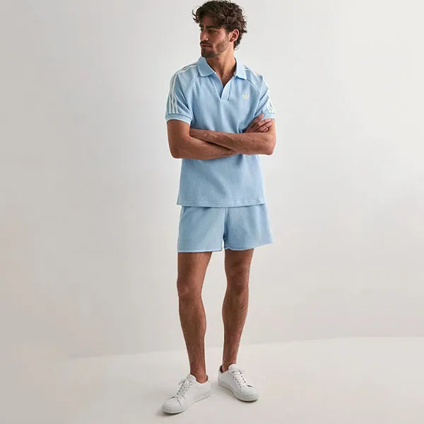 Bộ Quần Áo Cộc Tay Nam Adidas KC0690/KC0692 Màu Xanh Nhạt Size S (Form Âu) - Thời trang - Vua Hàng Hiệu