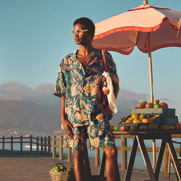 Bộ Quần Áo Cộc Tay Nam Adidas Originals Archive Floral Resort KC5901/KB8370 Màu Xanh Phối Vàng Size XS (Form Âu) - Thời trang - Vua Hàng Hiệu