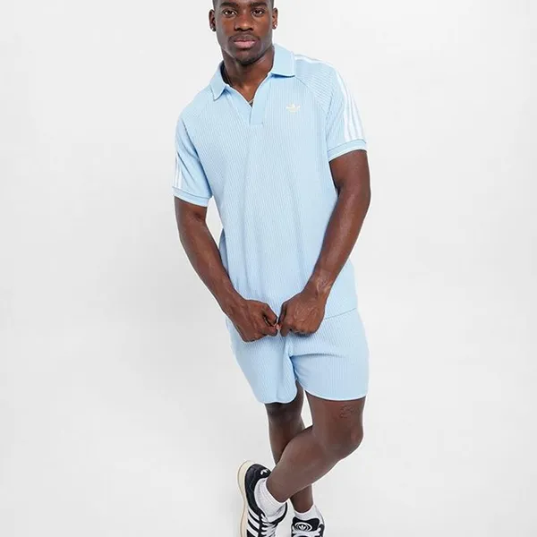 Bộ Quần Áo Cộc Tay Nam Adidas Sprint KC0690/KC0692 Màu Xanh Nhạt Size M (Form Âu)