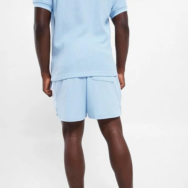 Bộ Quần Áo Cộc Tay Nam Adidas Sprint KC0690/KC0692 Màu Xanh Nhạt Size M (Form Âu)
