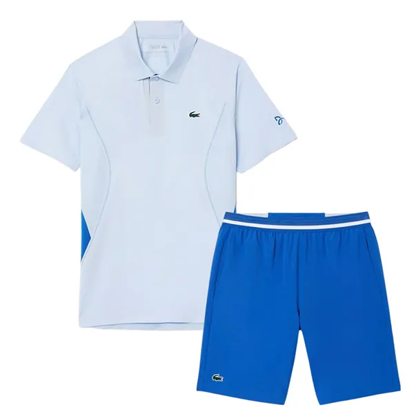Bộ Quần Áo Thể Thao Nam Lacoste Men's Tennis x Novak Djokovic DH7311/GH7413 Phối Màu Xanh - Thời trang - Vua Hàng Hiệu