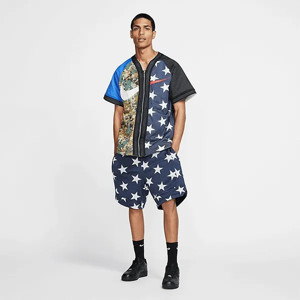 Bộ Quần Áo Cộc Tay Nam Nike Camisa NikeLab Collection Masculina Màu Xanh (Form Âu) Size XS - Thời trang - Vua Hàng Hiệu