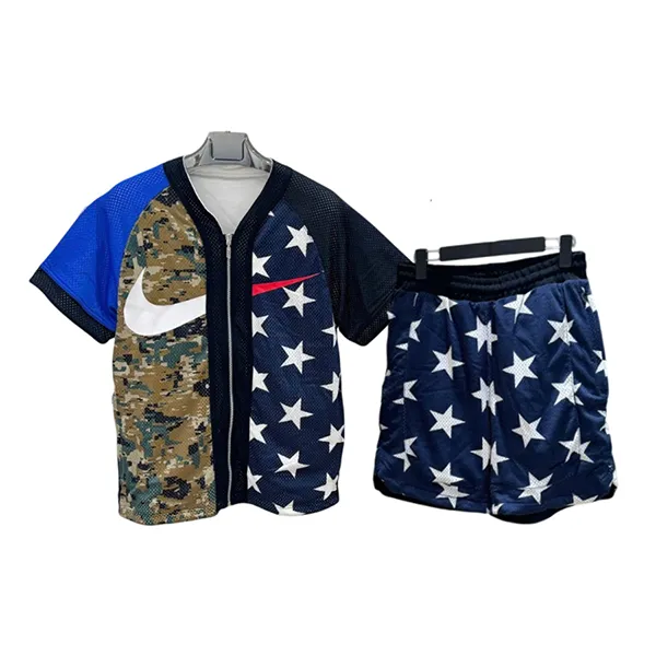Bộ Quần Áo Cộc Tay Nam Nike Camisa NikeLab Collection Masculina Màu Xanh (Form Âu) Size XS - Thời trang - Vua Hàng Hiệu