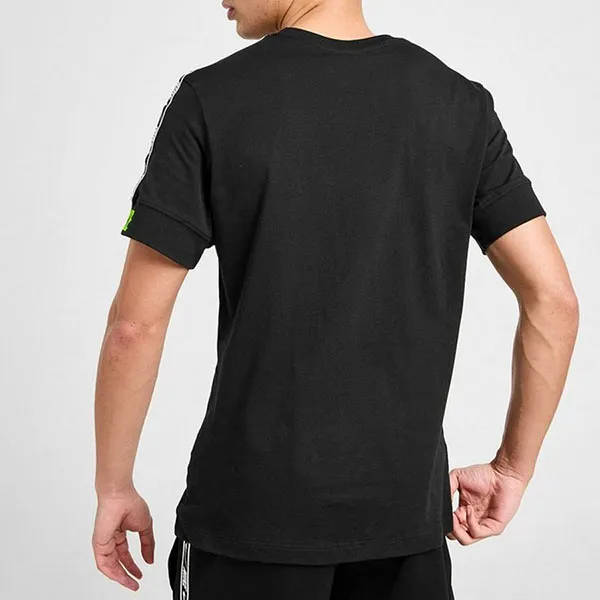 Bộ Quần Áo Cộc Tay Nam Nike Repeat Tape Màu Đen Size S (Form Âu)