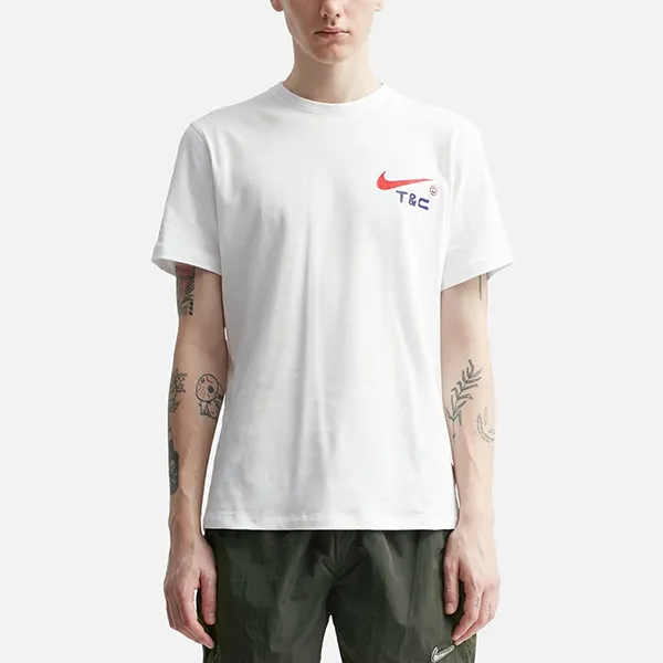 Bộ Quần Áo Cộc Tay Nam Nike x Nocta Cpfm FZ0685-100 / DR2630-100 Màu Trắng/Xanh (Form Á) Size S