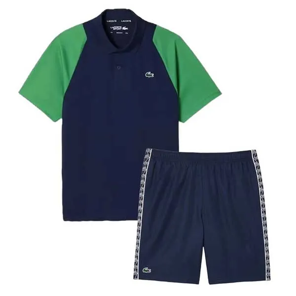 Bộ Quần Áo Nam Lacoste Men's Tennis DH5042 XIO/GH2575 10 166 Màu Xanh Size 3
