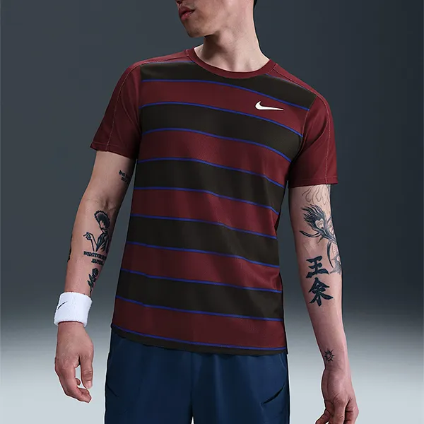 Bộ Quần Áo Pickeball/Tenis Nam Nike Men's Dri Fit Court Slam FZ6935-619/FZ6938-619 Màu Đỏ - Đen Size M (Form Á)