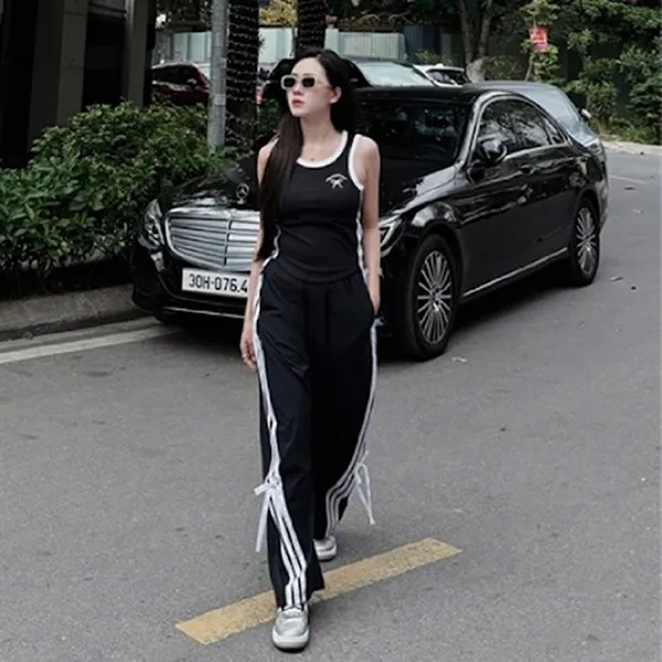 Bộ Quần Áo Nữ Adidas Sport Dance JY7621/ JY7666 Màu Đen Size S