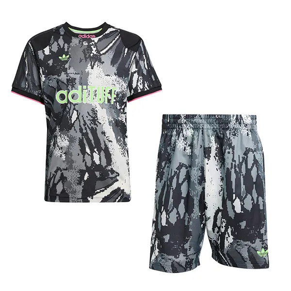 Bộ Thể Thao Adidas Archive AOP Jersey KD2351 / KD4801 Màu Đen Xám Size XS (Form Á)