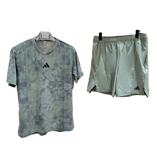 Bộ Thể Thao Nam Adidas Graphic Power Màu Xanh Xám Size L (Form Âu)