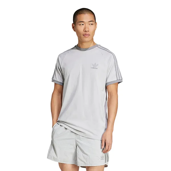 Bộ Thể Thao Nam Adidas Adicolor Classics 3-Stripes Tee Màu Xám Size S (Form Âu)