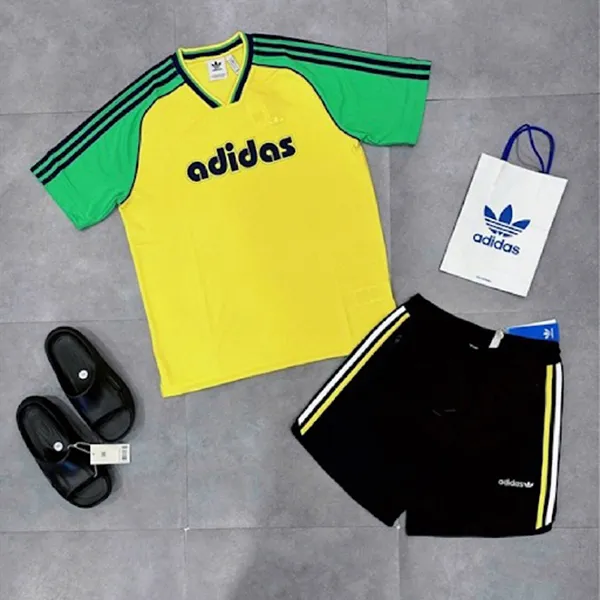 Bộ Thể Thao Nam Adidas Originals Jersey JD0813/JC8386 Màu Vàng Đen Size XS (Form Âu) - Thời trang - Vua Hàng Hiệu
