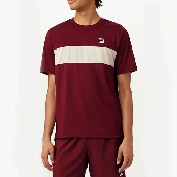 Bộ Thể Thao Nam Fila Tennis Essentials Màu Đỏ Đô Size M (Form Âu)