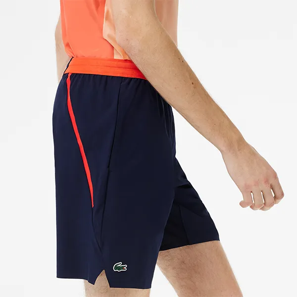Bộ Thể Thao Nam Lacoste Novak Djokovic Regular Fit TH7539 001/GH5219 166 Màu Trắng Xanh Navy Size 5