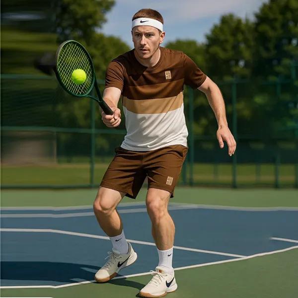 Bộ Thể Thao Nam Nike Court Advantage Men's Tennis Màu Nâu Trắng (Form Á) Size M - Thời trang - Vua Hàng Hiệu