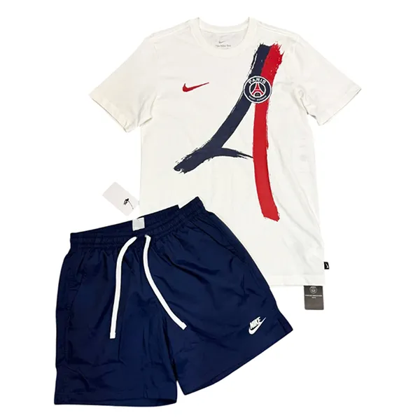 Bộ Thể Thao Nam Nike Football Paris Saint-Germain Away HF0826-100/AR2383-410 Màu Xanh/Trắng (Form Âu) Size S - Thời trang - Vua Hàng Hiệu