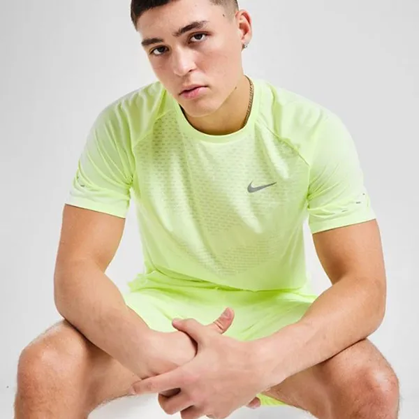 Bộ Thể Thao Nam Nike Stride Short Running Màu Xanh Nõn Chuối Size S (Form Á)