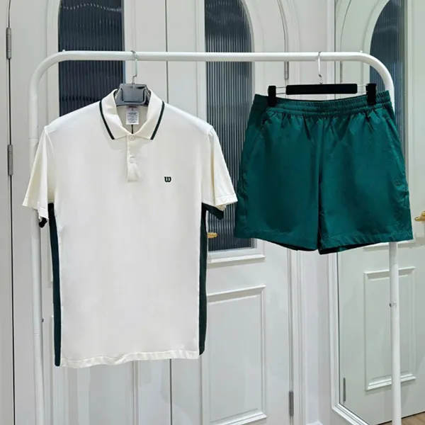Bộ Thể Thao Nam Wilson On The Daily All Seasons Màu Trắng Xanh Size M (Form Á) - Thời trang - Vua Hàng Hiệu