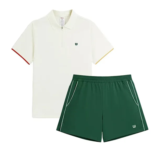 Bộ Thể Thao Nam Wilson On The Daily Màu Trắng Xanh Size S (Form Á) - Thời trang - Vua Hàng Hiệu
