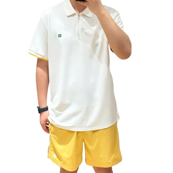 Bộ Thể Thao Nam Wilson On The Daily WM20083512 Màu Trắng Vàng Size S (Form China)