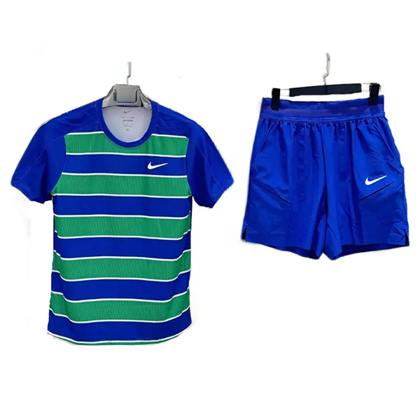 Bộ Thể Thao Nam Nike Court Slam Dri-Fit ADV Màu Xanh Blue Size M (Form Á)