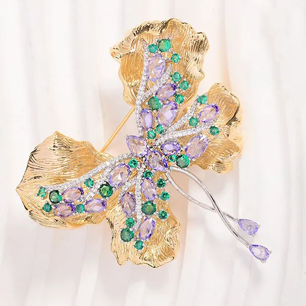 Cài Áo Nữ Meri Mystic Butterfly BR883 Màu Vàng - Phụ kiện - Vua Hàng Hiệu