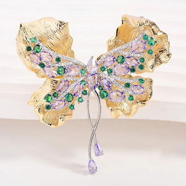 Cài Áo Nữ Meri Mystic Butterfly BR883 Màu Vàng - Phụ kiện - Vua Hàng Hiệu