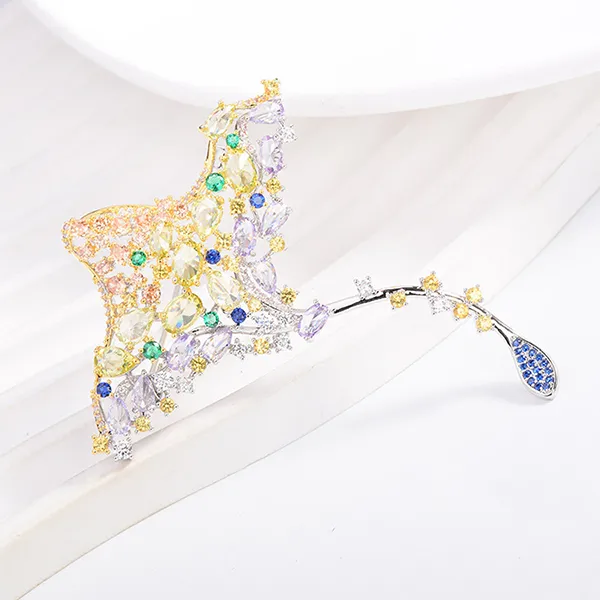 Cài Áo Meri Ocean Stingray BR886 Màu Vàng