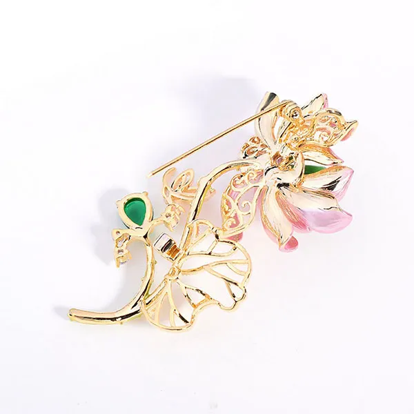 Cài Áo Nữ Meri Lotus Blossom BR877 Màu Hồng - Phụ kiện - Vua Hàng Hiệu