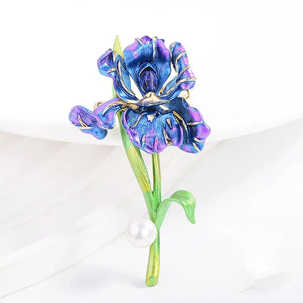 Cài Áo Nữ Meri Gentle Iris BR880 Màu Tím