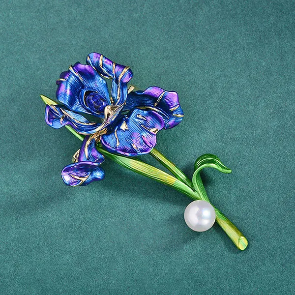 Cài Áo Nữ Meri Gentle Iris BR880 Màu Tím