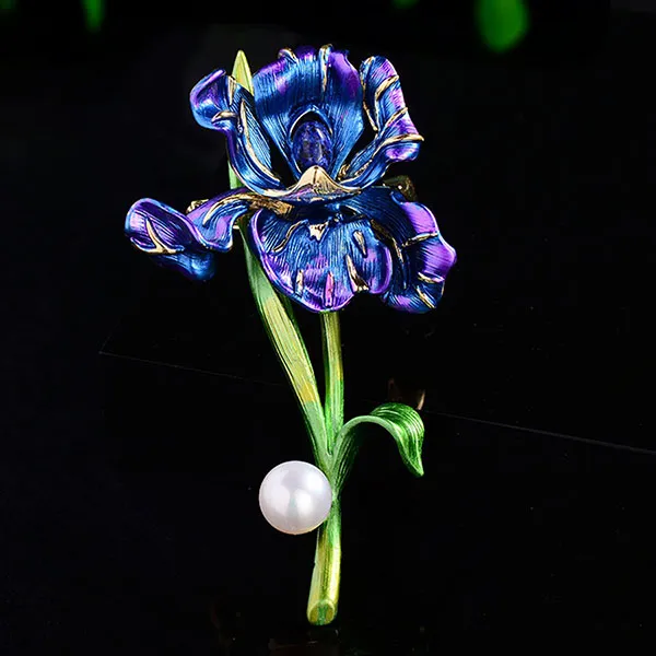 Cài Áo Nữ Meri Gentle Iris BR880 Màu Tím