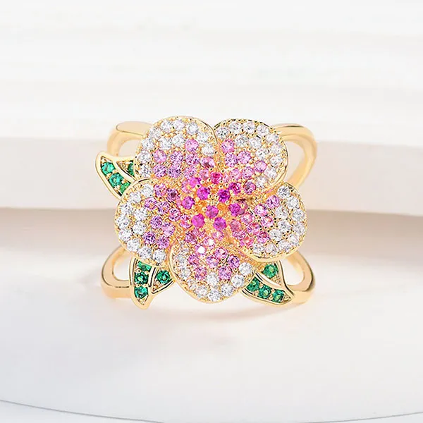 Cài Khăn Nữ Meri Pink Blossom BR878 Màu Hồng