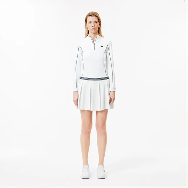 Chân Váy Lacoste Pique Sport Skirt With Liner JF0990 54G 7WJ Màu Trắng Size 34