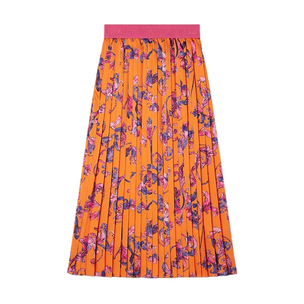 Chân Váy Nữ Versace Jean Couture Pleated Skirt 78HAE805 NS574 565 Màu Cam Size 42 - Thời trang - Vua Hàng Hiệu