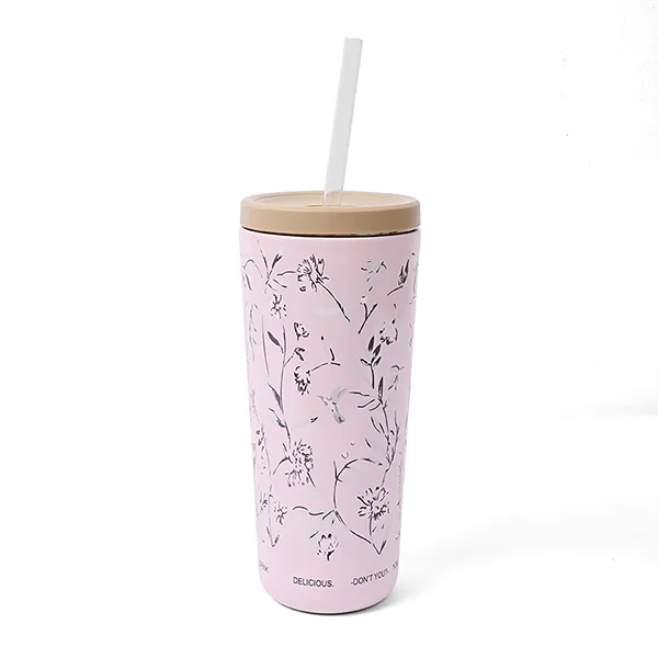 Cốc Giữ Nhiệt Ralph Lauren Coffee Barista Flower Tumbler Màu Hồng Tím 710ml - Cốc - Vua Hàng Hiệu