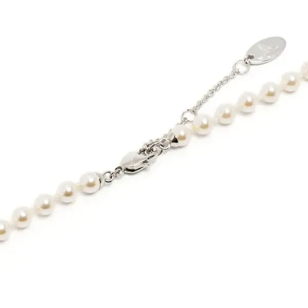 Dây Chuyền Nữ Vivienne Westwood Olympia Pearl Necklace Màu Trắng - Trang sức - Vua Hàng Hiệu