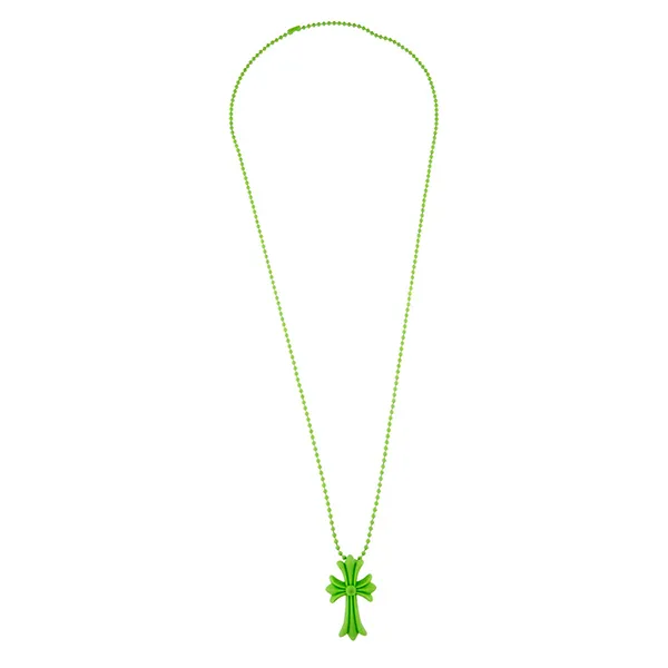 Dây Chuyền Nữ Chrome Hearts Green Cross Silicone Necklace Màu Xanh Green