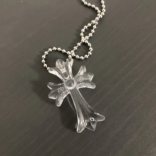 Dây Chuyền Nữ Chrome Hearts Silver Cross Silicone Necklace Màu Bạc - Trang sức - Vua Hàng Hiệu