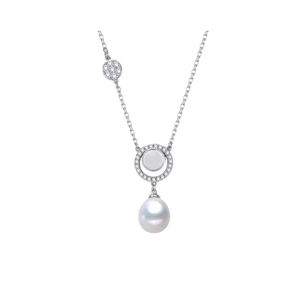 Dây Chuyền Nữ Kya Jewel Circle Pearl JSN8 Màu Bạc