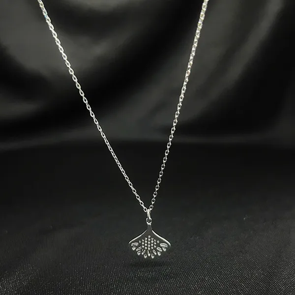 Dây Chuyền Nữ Kya Jewel Crystal Ginkgo KN5 Màu Bạc Trắng